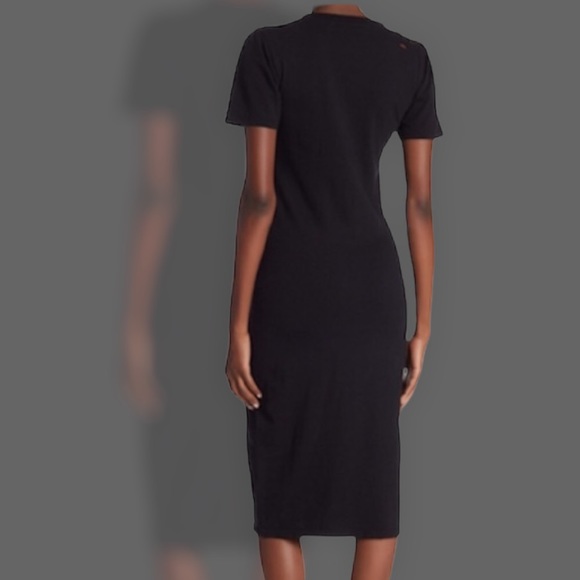 🆕Nordstrom’s ”Midnight” Distressed T-Shirt Dress - Picture 5 of 10